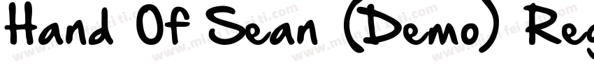 Hand Of Sean (Demo) Regular字体转换
